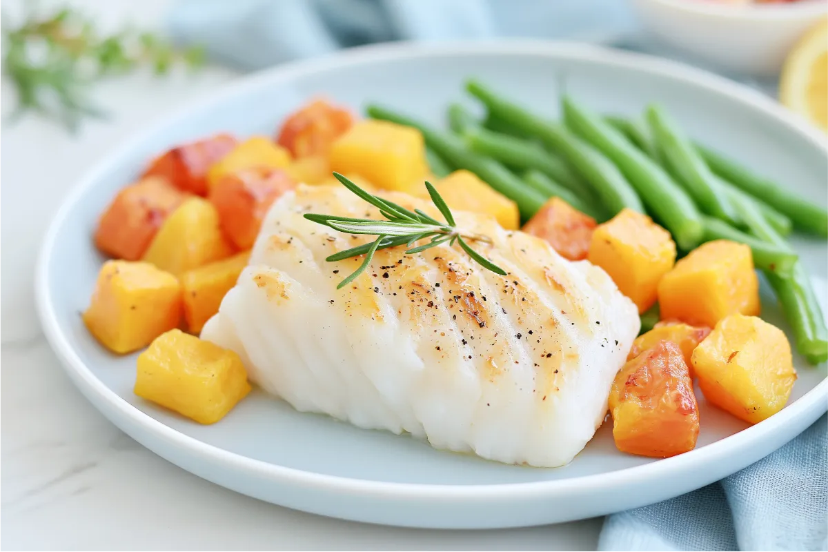 Baked Cod with Sweet Potato
